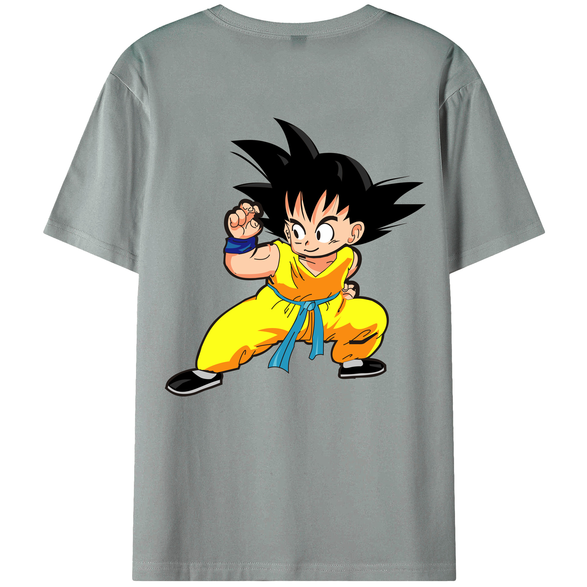 （画像用） ドラゴンボール 孫悟空（そん ごくう）Son Goku カカロット DRAGON BALL Kakarotto 綿100％ メンズ半袖Tシャツ（バックプリント） 通気性